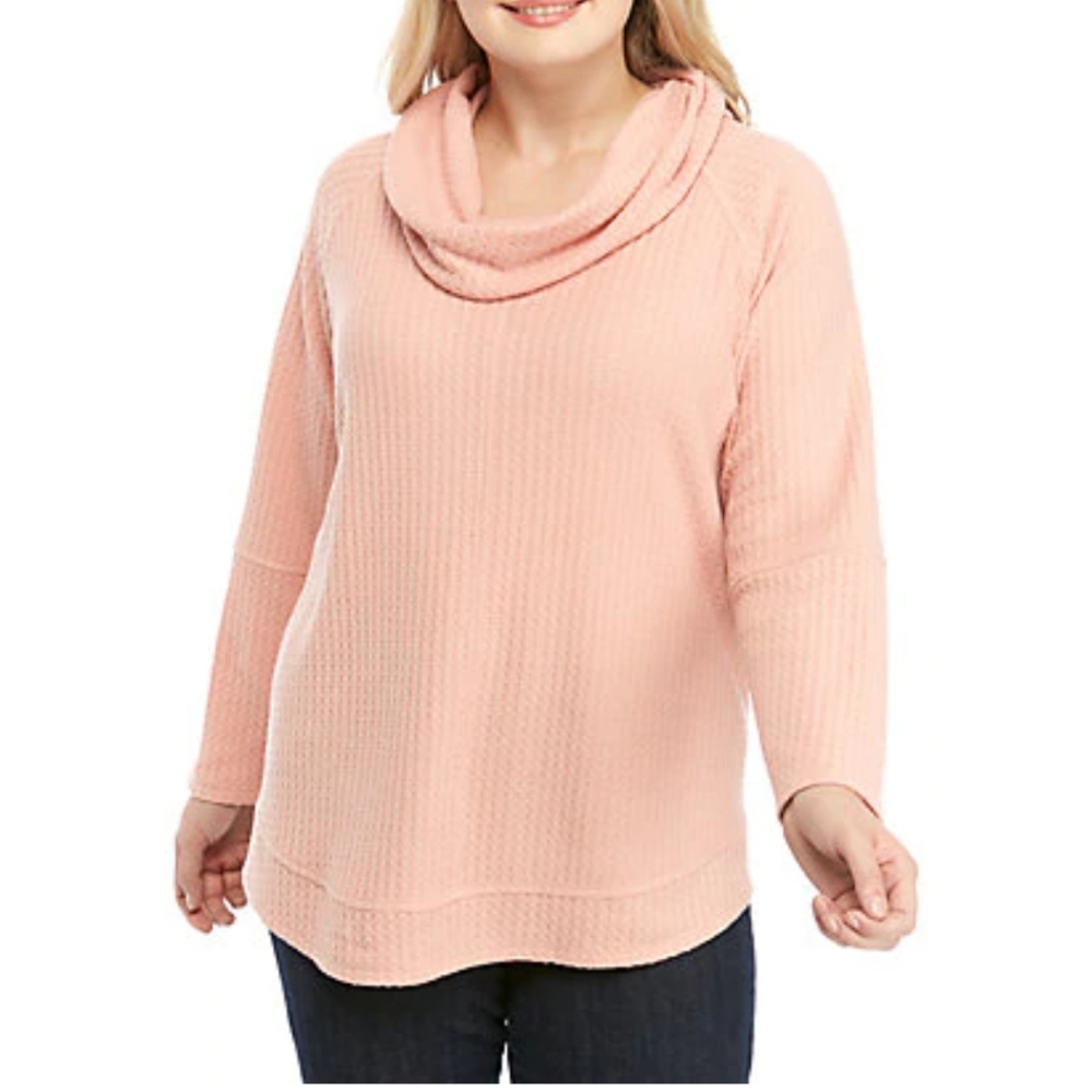 Plus Size Dream Soft Cowl Neck Sweater